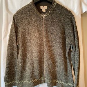 Woolrich zip up cardigan